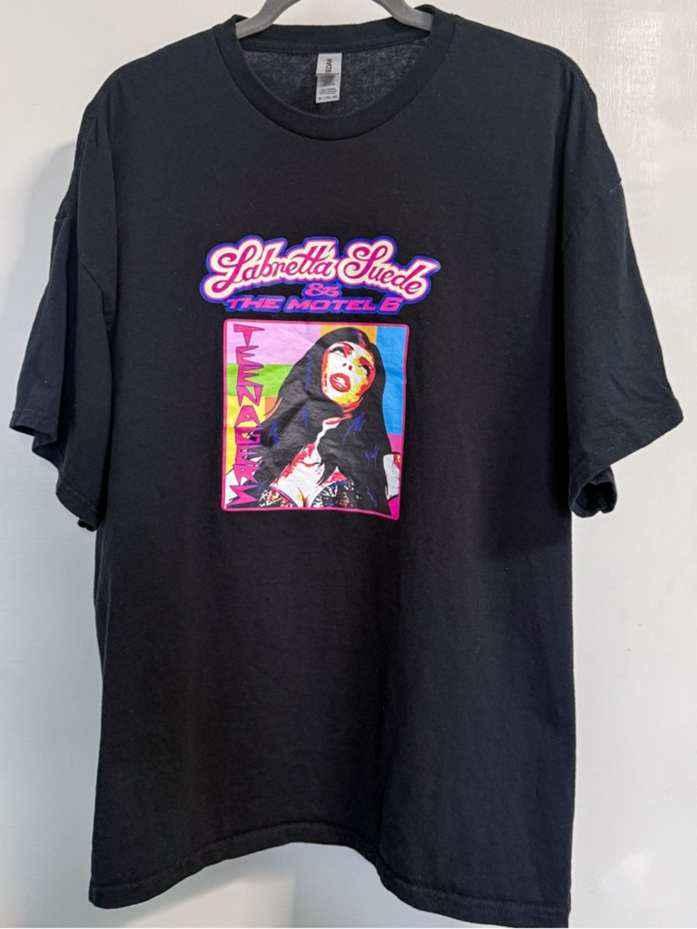 Labretta Stone Motel 6 Graphic Tee Black 2XL Pop Art Band